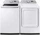 Samsung White Top Load Washer & Electric Dryer Laundry Pair-5