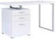Coaster® Brennan White 3-Drawer Office Desk-2