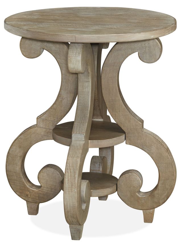 Magnussen Home® Tinley Park Dovetail Grey Accent End Table-0