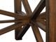 Magnussen Home® Kirkpatrick Weathered Walnut Demilune Cocktail Table with Glass Insert Top-5