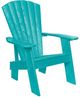 C R Plastics Original Turquoise Adirondack Chair-0