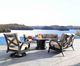 CabanaCoast® Customizable Milano Aluminum Outdoor Bench-1