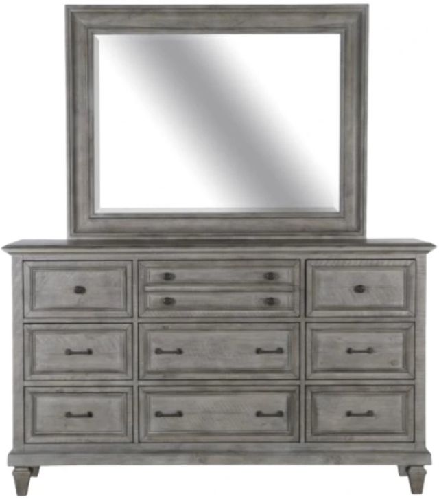 Magnussen Home® Lancaster Dovetail Gray Dresser and Mirror-1