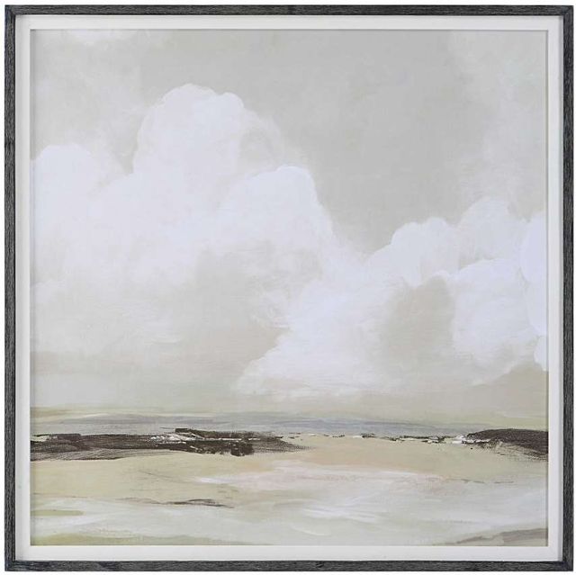 Uttermost® Soft Clouds White Framed Print-0