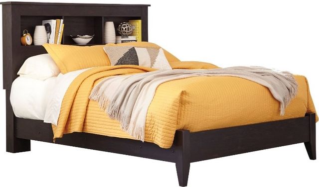Signature Design by Ashley® Reylow 6-Piece Dark Brown Queen Bookcase Bed Set-1