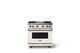 Viking® 5 Series 36" Pure White Pro Style Gas (LP) Range with Polished Chrome Trim-0