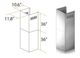 ZLINE 36" Stainless Steel Chimney Extension-2