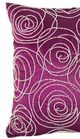 A & B Home Fucshia 18" Pearl Throw Pillow-1