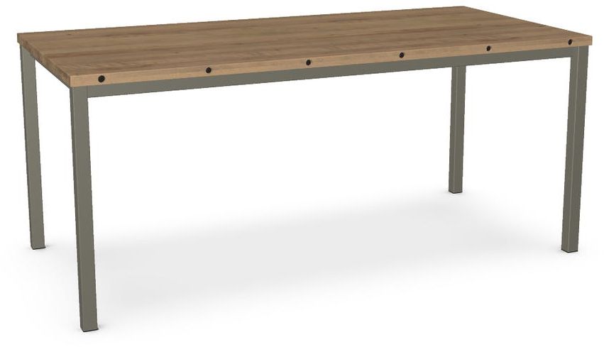 Amisco Customizable Nicholson Solid Birch Counter Height Table with Decorative Bolts Gabriele BrandSource Home Furnishings