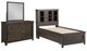 Liberty Furniture Thornwood Hills 3-Piece Rock Beaten Brown Youth Twin Bookcase Bedroom Set-0