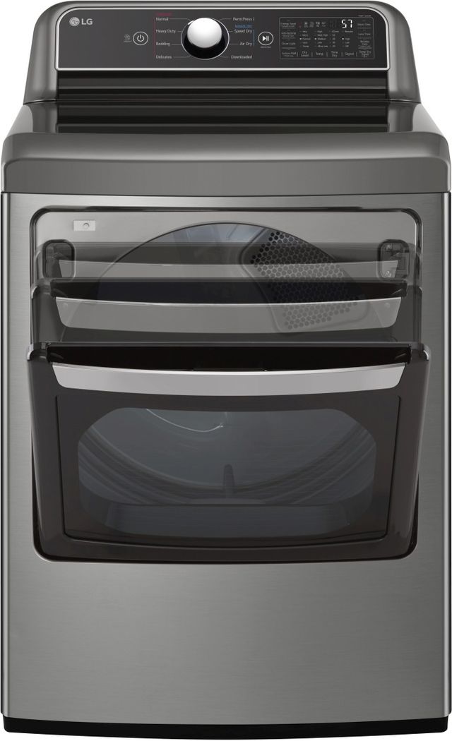 LG 7.3 Cu. Ft. Graphite Steel Electric Dryer-2