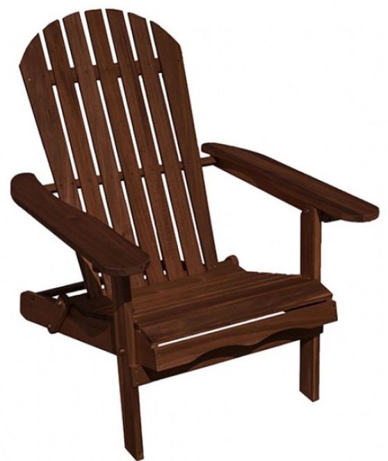 Furniture of America® Elk Dark Brown Wooden Outdoor Adirondack Chair-0