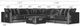Jackson Furniture Remington 7-Piece Slate L-Shape Sectional-4