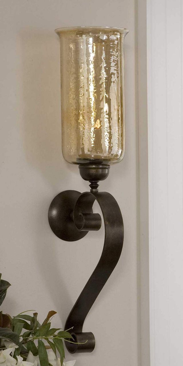 Uttermost® Joselyn Antiqued Bronze Candle Sconce-3