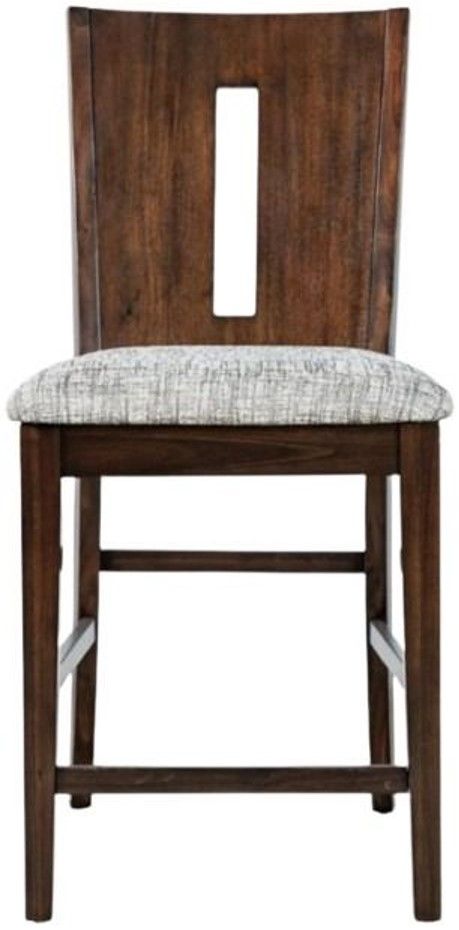 Jofran Inc. Urban Icon Merlot Slotback Counter Stool-2