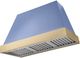 AGA Euclid 48" Carnaby Blue Wall Mounted Range Hood  with Brushed Brass Trim-0