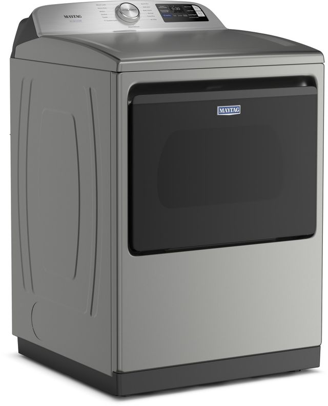 Maytag® 7.4 Cu. Ft. Classic Silver Smart Front Load Electric Dryer with Pet Pro Option-3