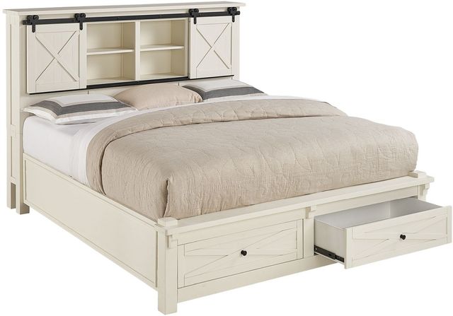 A-America® Sun Valley White Queen Storage Bed-0