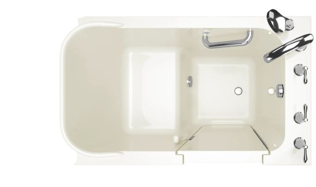 American Standard Gelcoat Value Series Linen 28" x 48" Walk-In Soaking Bathtub - Right Hand Door and Drain-1