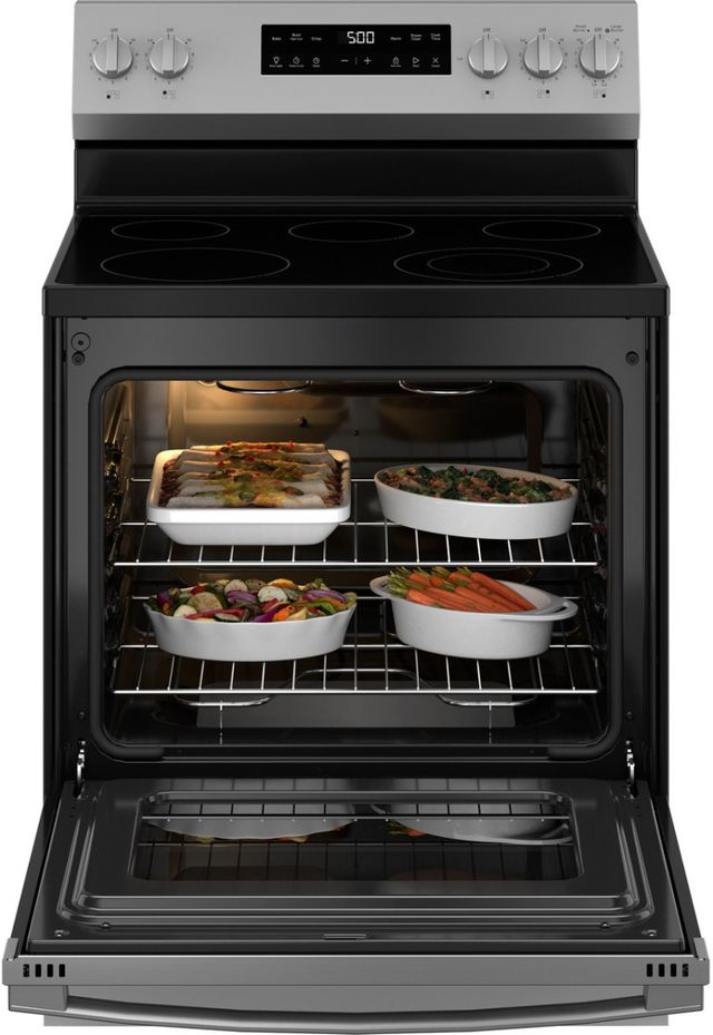 GE® 500 Series 30" Stainless Steel Freestanding Electric Range-3