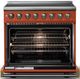 Viking® 5 Series 36" Spiced Cider Pro Style Induction Range with Brushed Brass Trim-1
