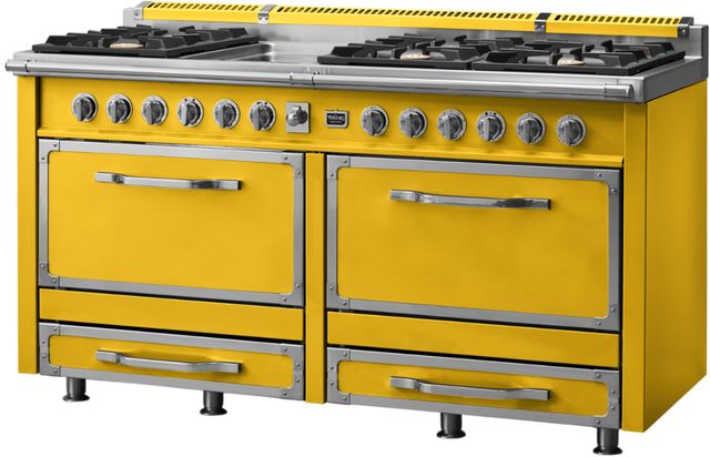 Viking® Tuscany 66” Daffodil Pro Style Dual Fuel Range with Griddle-2