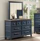 Furniture of America® Pinetop 4-Piece Blue Twin Bedroom Set -3
