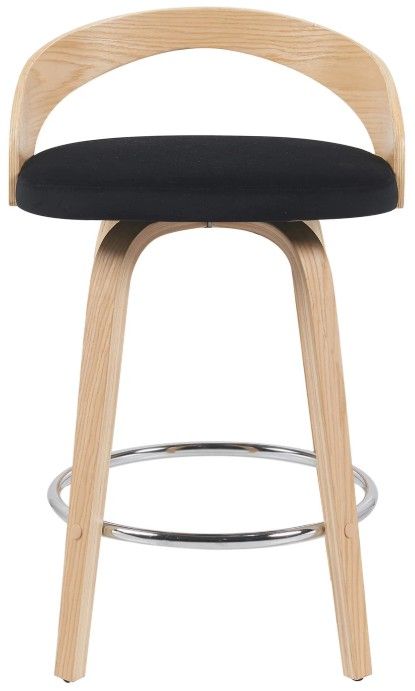 Armen Living Sonia Black/Oak Counter Stool-2