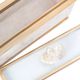 A & B Home Gold/White Marble Accent Box-3