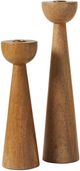 Renwil® Laurier 2-Piece Light Brown Candle Holder-0
