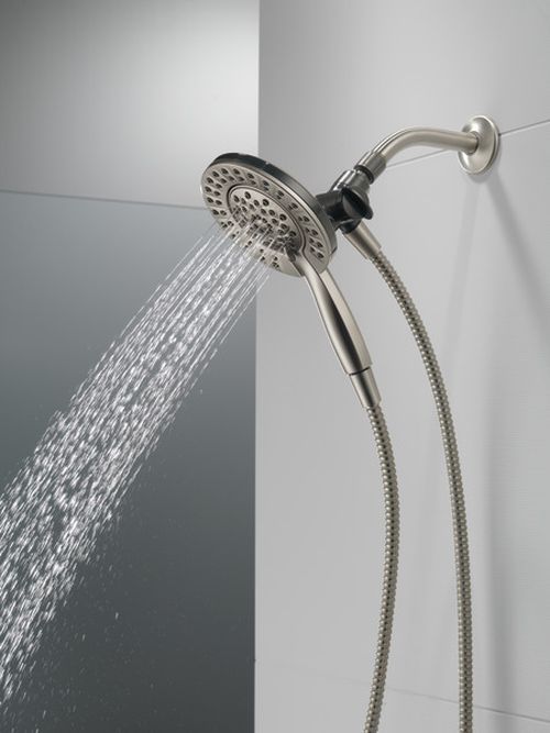 Peerless Universal Showering Components Brushed Nickel 4-Setting 2-in-1 Combo Shower-2
