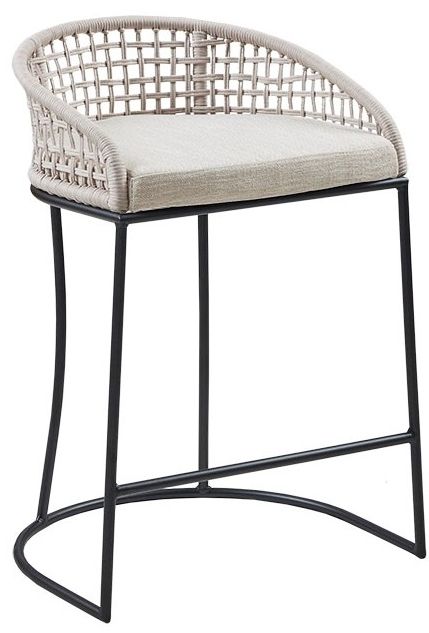 Olliix by Madison Park Hermosa Natural 25" Woven Counter Stool-0