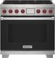 Wolf® 36" Black Pro Style Dual Fuel Range-0