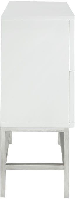Olliix by Madison Park White Sonata Accent Chest with Two Drawers-1
