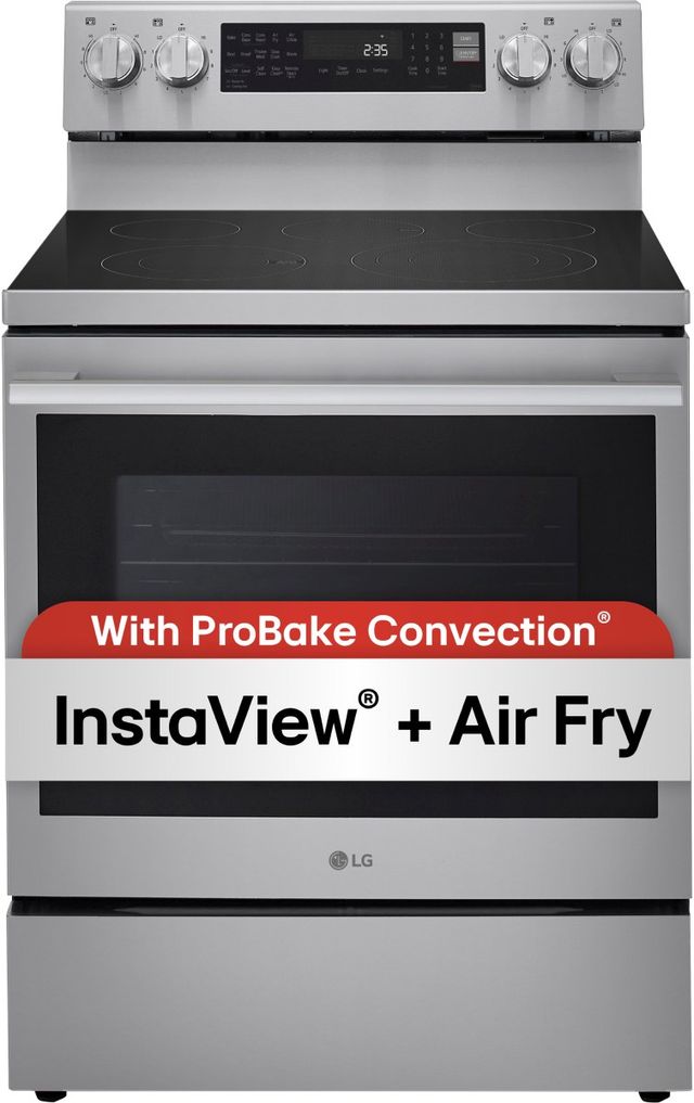 LG 30" PrintProof® Stainless Steel Freestanding Electric Range with ProBake Convection®-4
