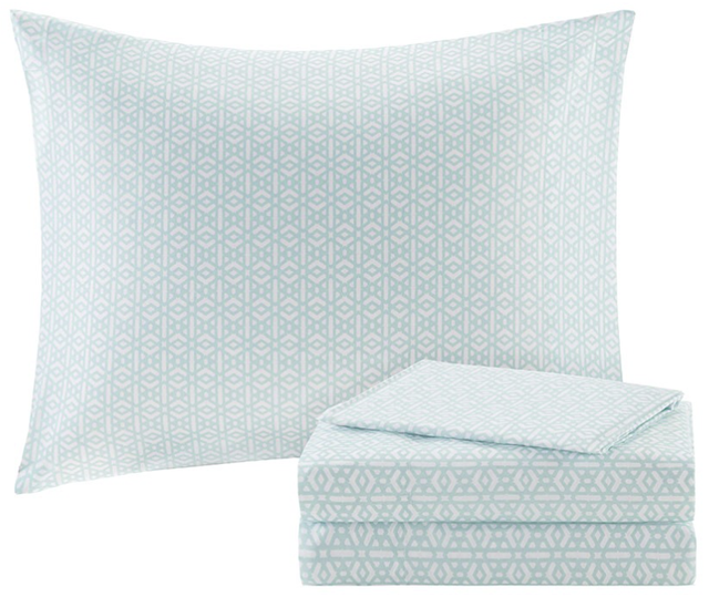 Olliix by Intelligent Design Loretta Coral Twin Comforter and Sheet Set-2