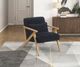 Homelegance® Chevron Black/Brown Accent Chair-1