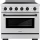 ZLINE Autograph Edition Paramount 36" Stainless Steel Pro Style Induction Range with Matte Black Accents-0