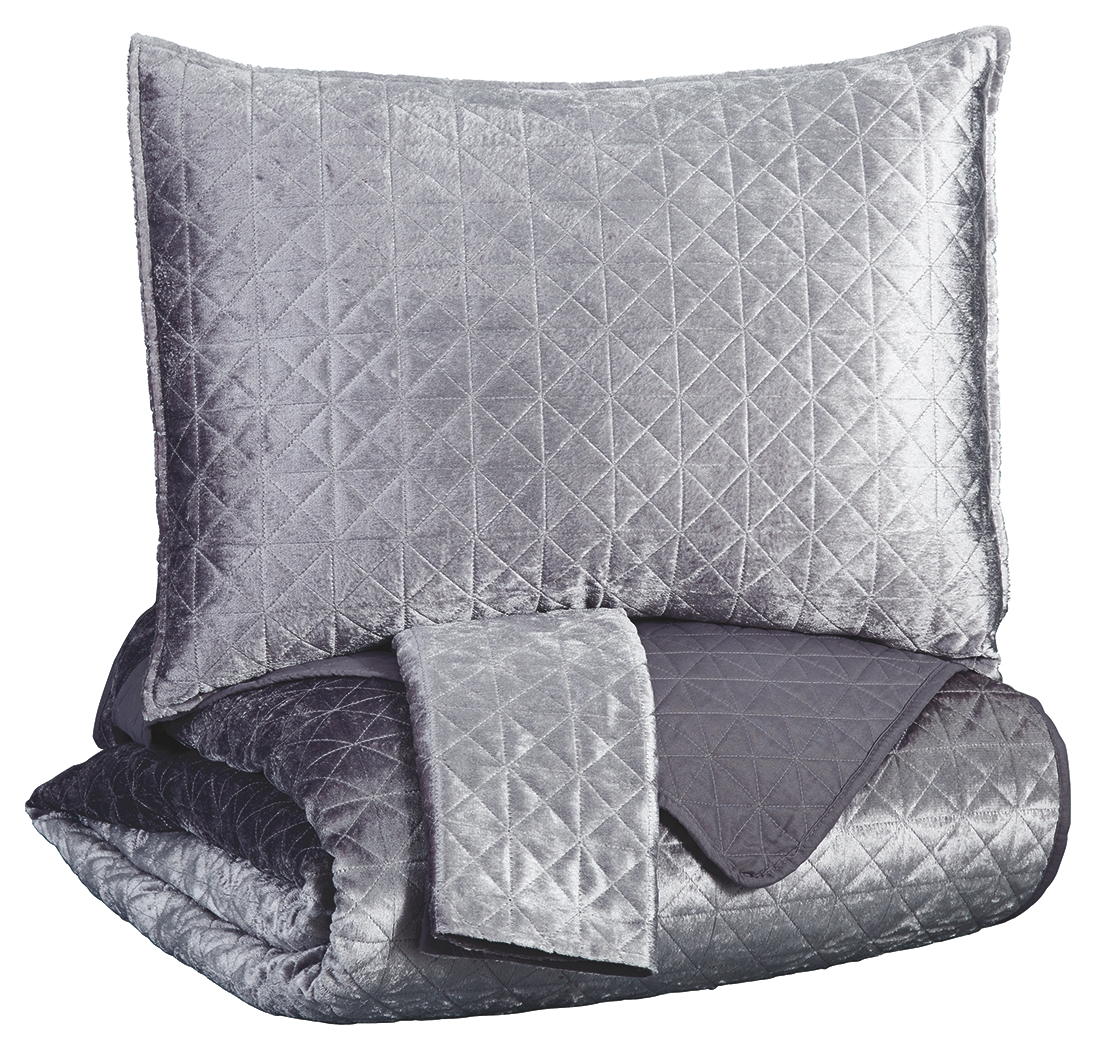 Signature Design by Ashley® Maryam 3-Piece Gray Queen