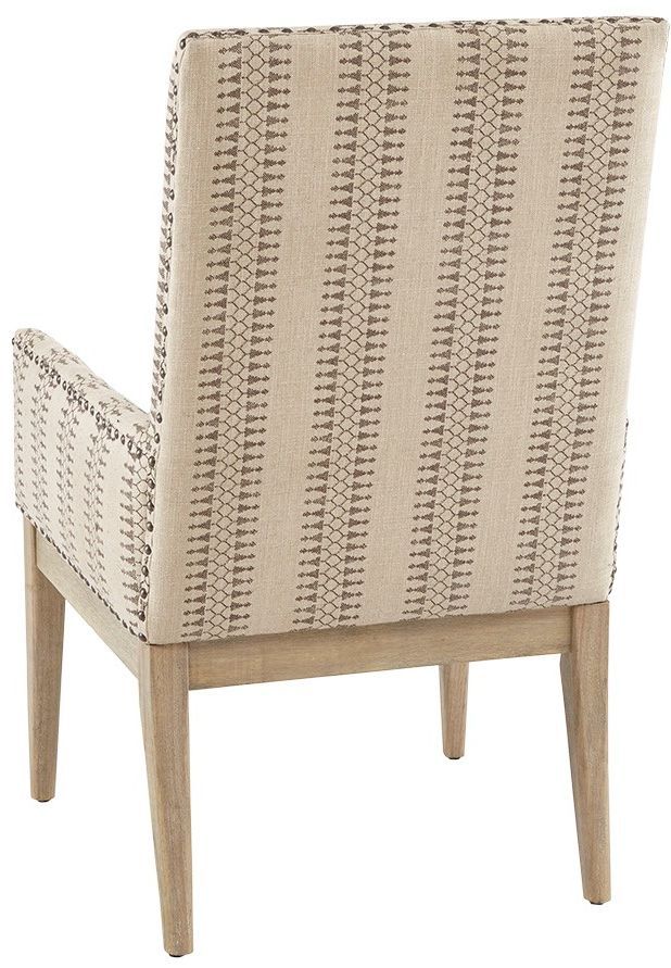 Olliix by Madison Park Natural Set of 2 Rika High Back Dining Arm Chairs-1