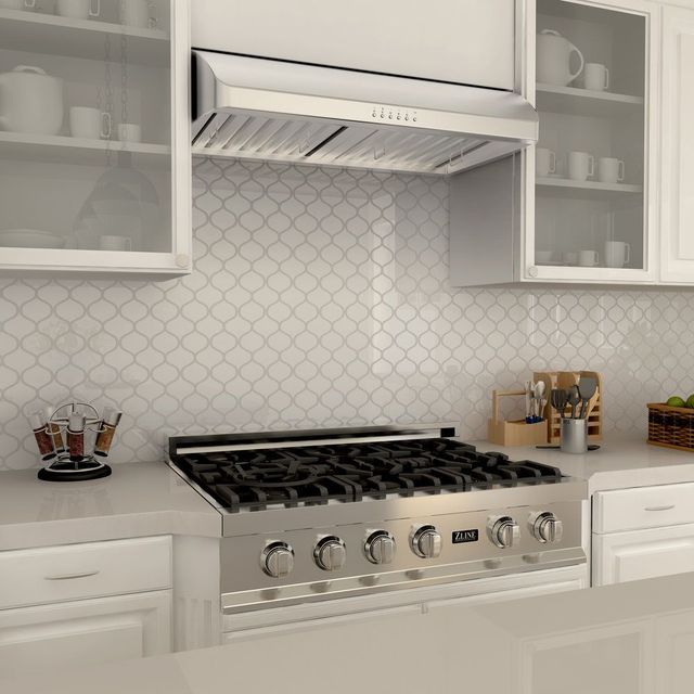 ZLINE 36" Stainless Steel Ducted Under Cabinet Range Hood with 4-Speed Fan Control-1