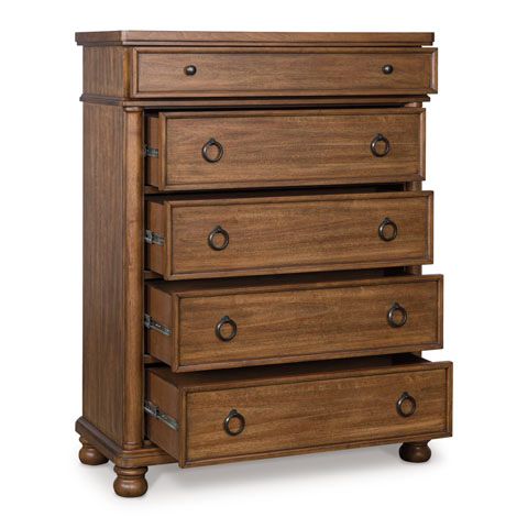 Signature Design by Ashley® Rowlenstown Brown 5-Drawer Chest-2