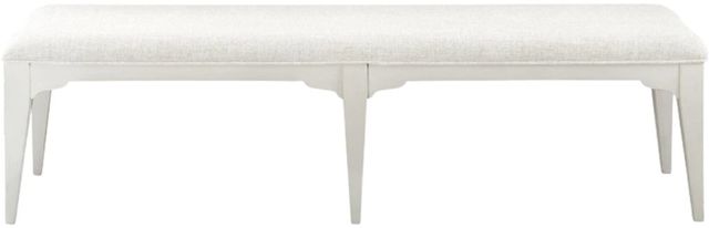 Riverside Furniture Myra Paperwhite Upholstered Dining Bench-2