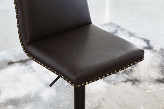 Signature Design by Ashley® Gaddison Black/Brown Swivel Bar Stool-2