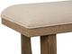 Magnussen Home® Tristan Beige/Swiss Coffee Backless Bench with Upholstered Seat and U-Shaped Legs-4