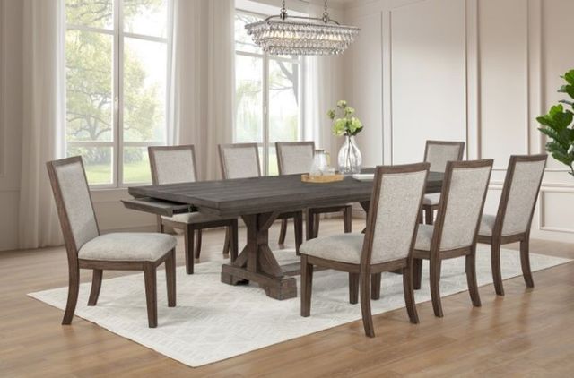 New Classic® Home Furnishings Augusta Rustic Brown Dining Table-2