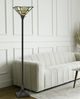 Cal® Lighting & Accessories Tiffany Dark Bronze Torchiere Floor Lamp-3