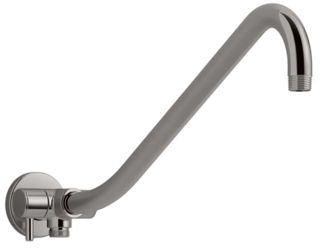 KOHLER® Gooseneck Vibrant Titanium Rainhead Arm with 2-Way Diverter-0