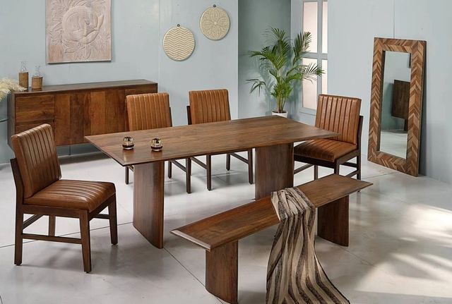 Jaipur Furniture Melgren Brown Dining Table-1