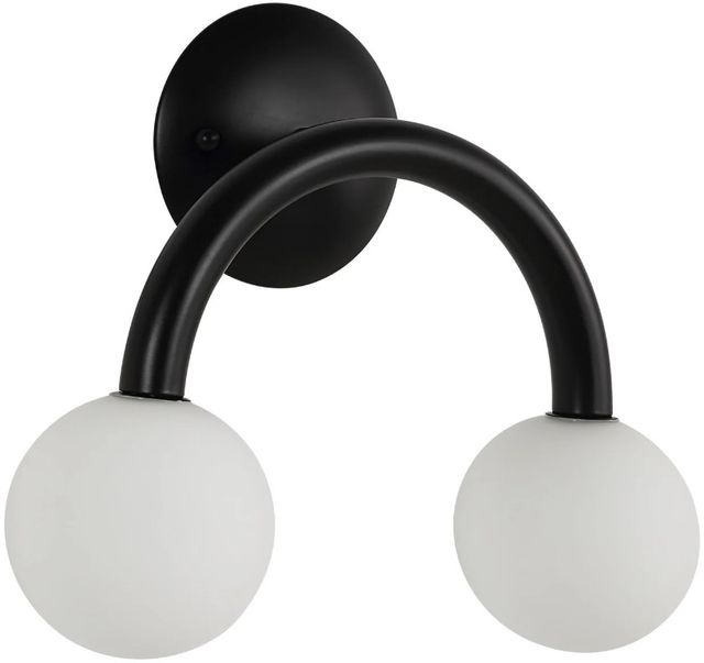 Renwil® Santo Matte Black Wall Sconce-0